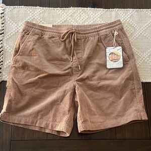 Men's Brown Corduroy Shorts